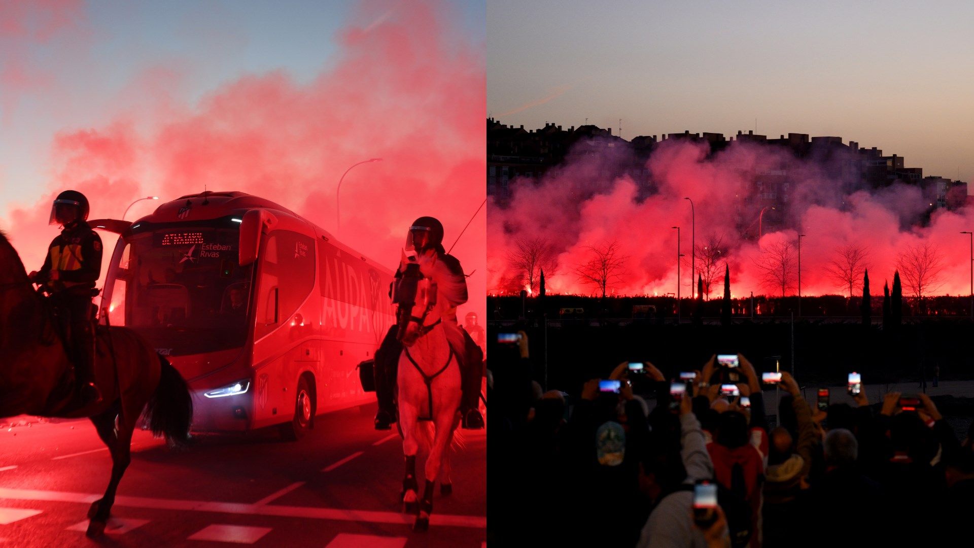 Atletico Madrid Inter Bus
