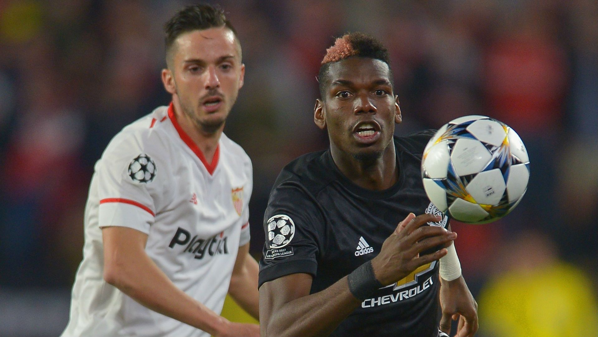 Paul Pogba, Manchester United, Pablo Sarabia, Sevilla
