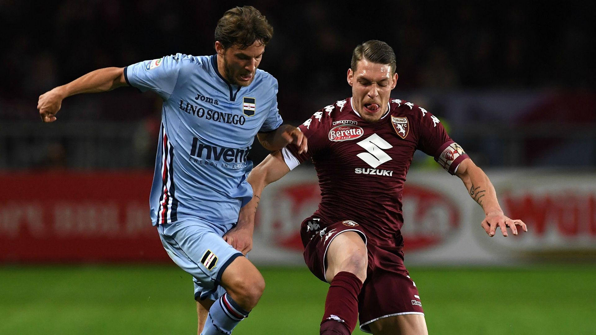 Bartosz Bereszynski Andrea Belotti Torino Sampdoria Serie A 29042017