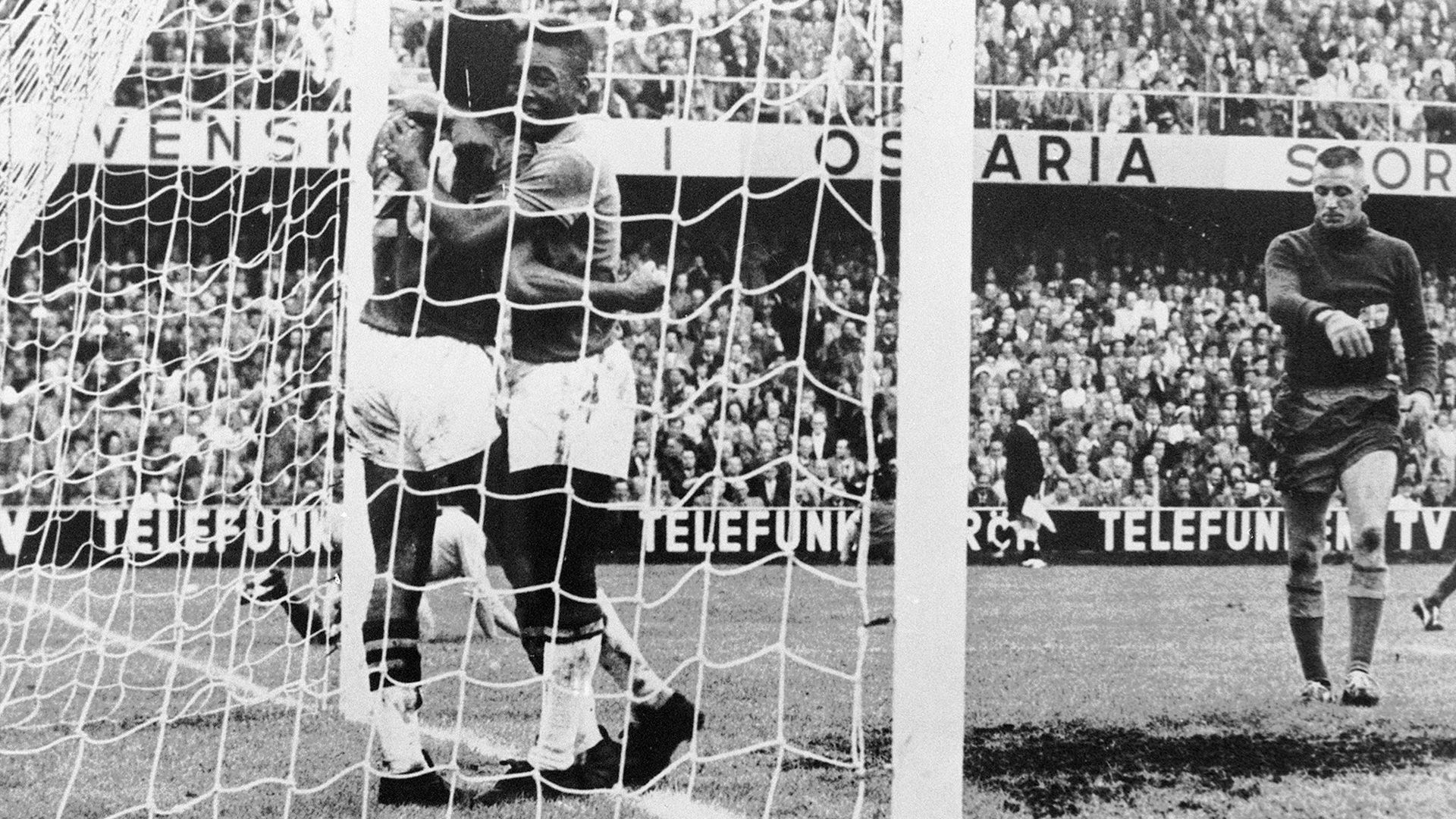 Pele Brazil v Sweden 1958 World Cup