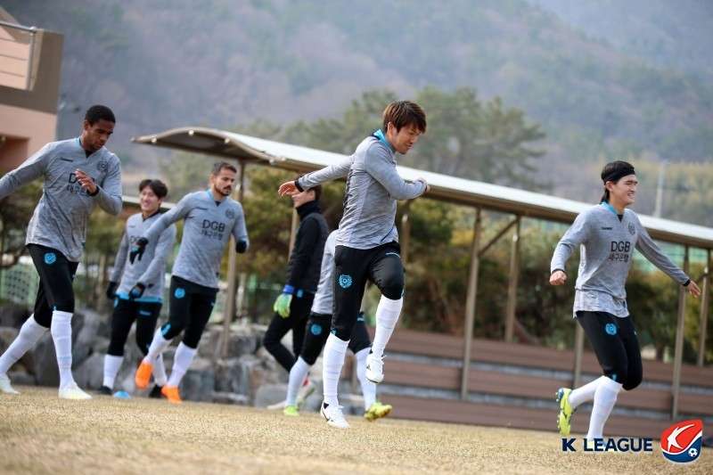 대구 선수단 훈련