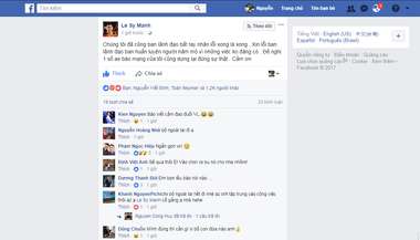 Dòng trạng thái của Lê Sỹ Mạnh 12/9