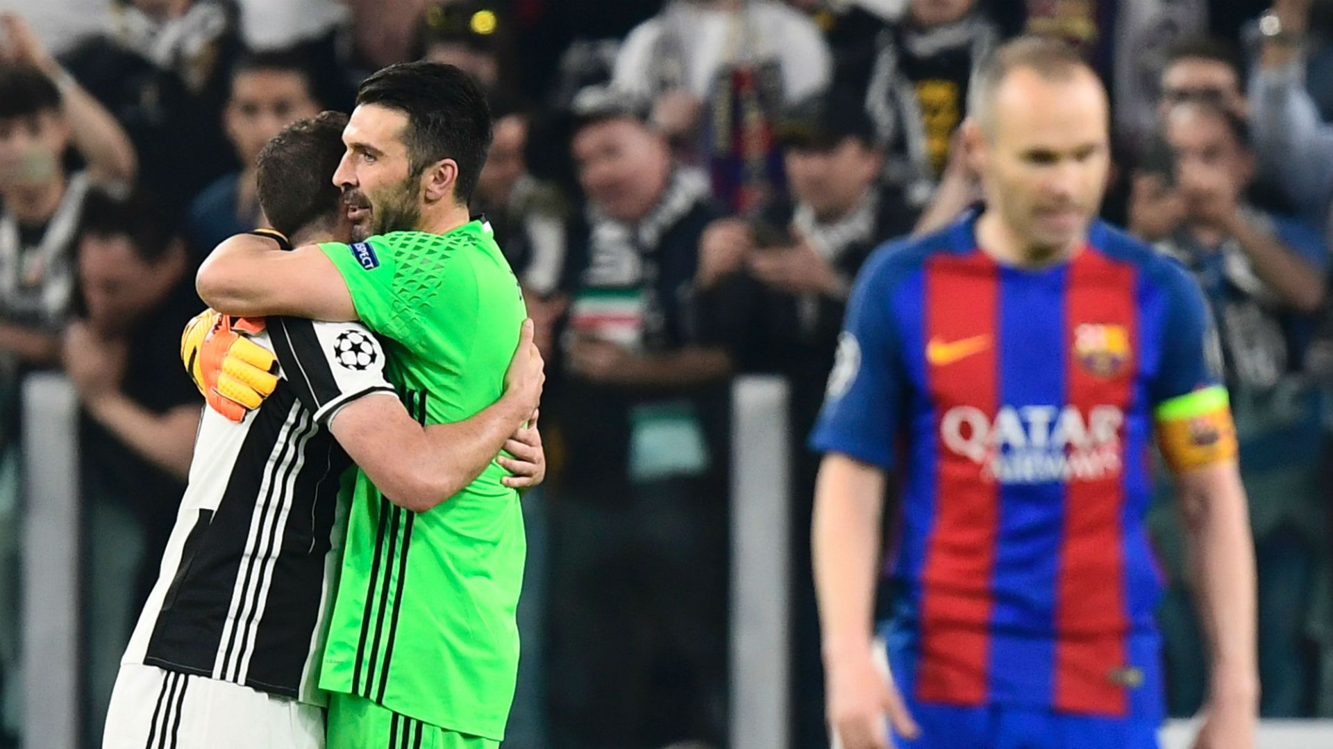 Buffon Iniesta Juventus Barcelona Champions League 11 04 2017