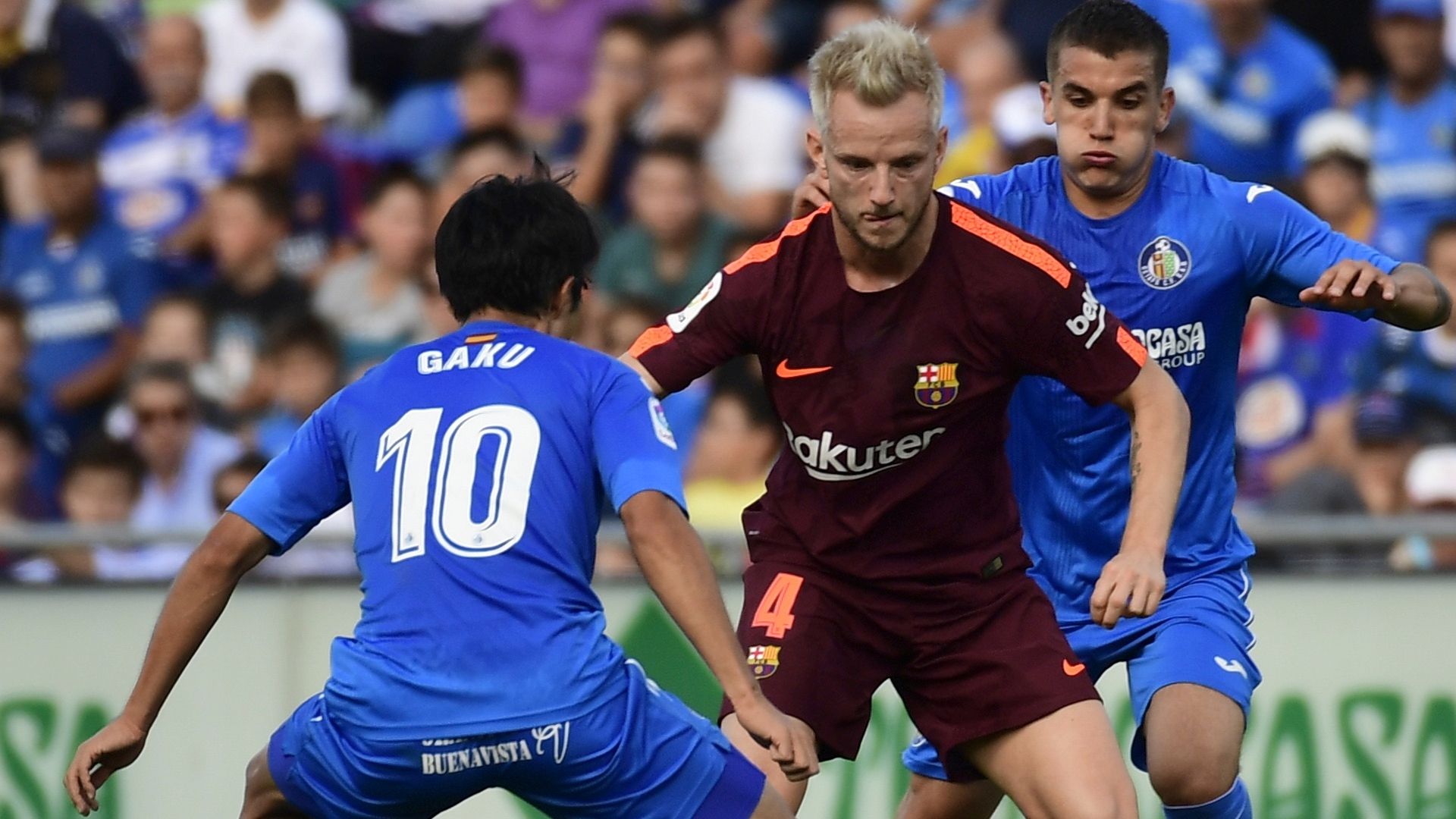 Ivan Rakitic Gaku Shibasaki Getafe Barcelona LaLiga 16092017