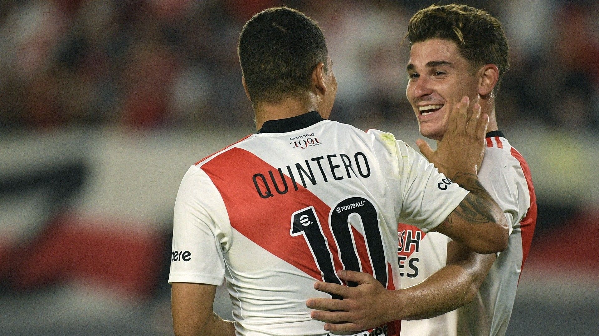 Juan Fernando Quintero Julian Alvarez River Plate Patronato 16022022