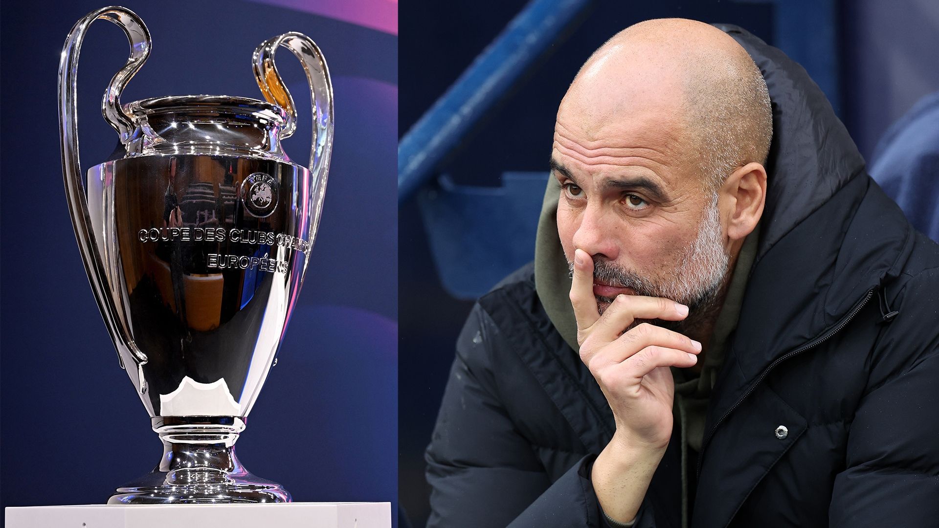 Champions League trophy Pep Guardiola