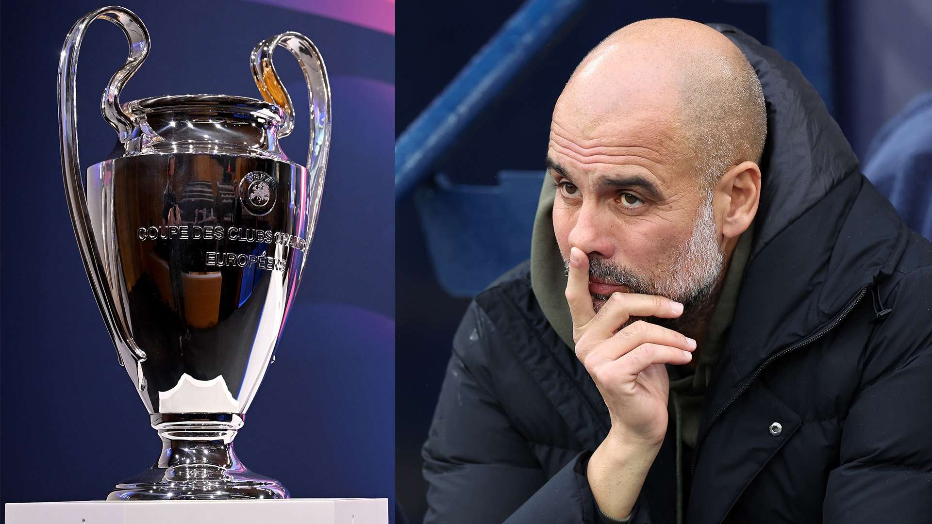 Champions League trophy Pep Guardiola