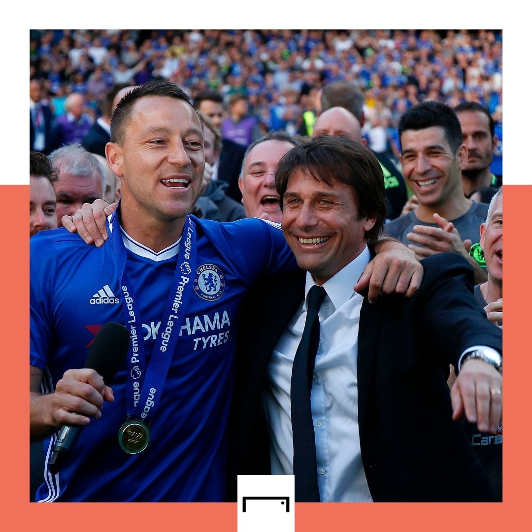 Antonio Conte John Terry Chelsea Premier League 2016-17 GFX