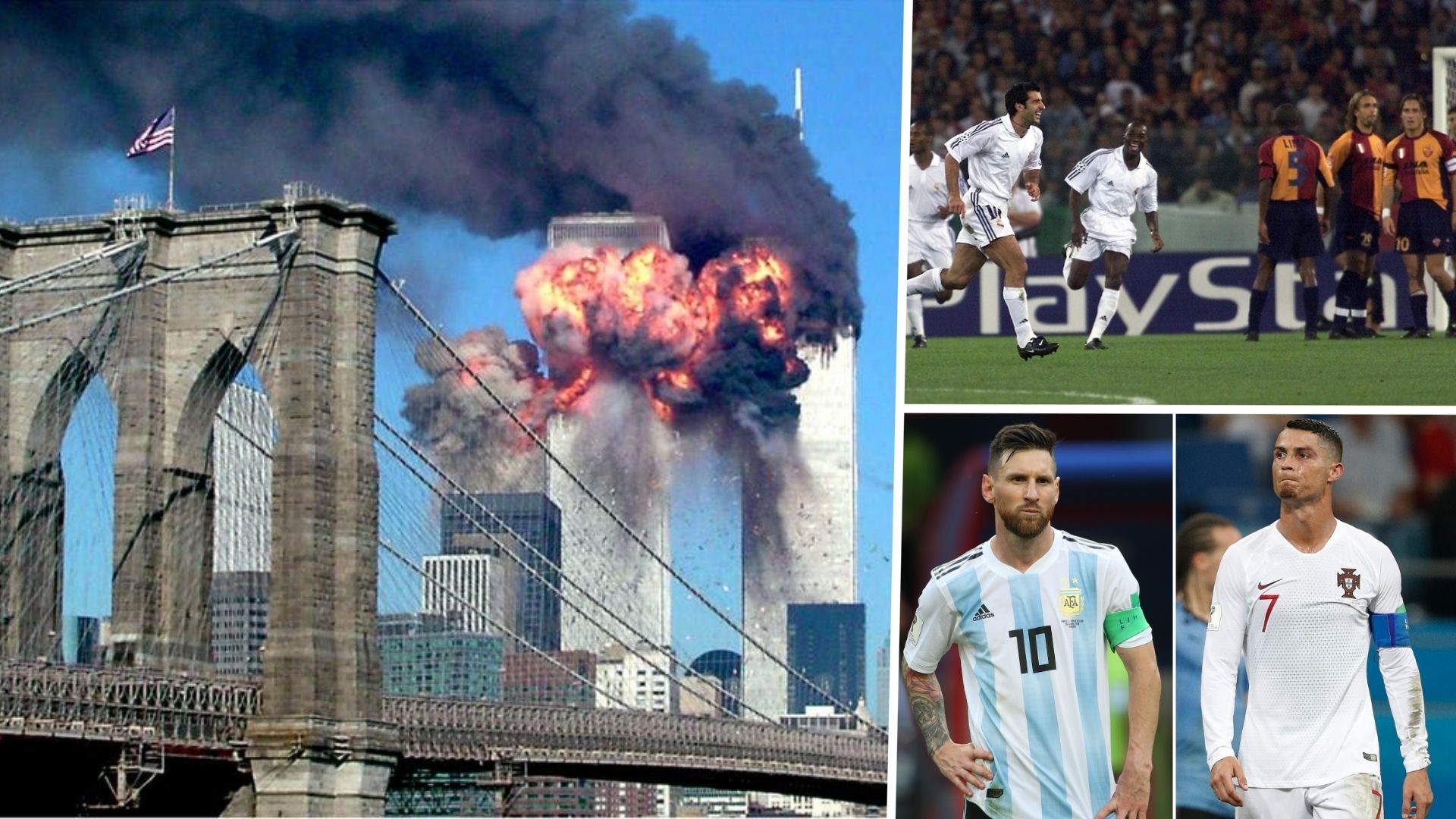 9-11 Ronaldo Messi Real Madrid Roma 2001