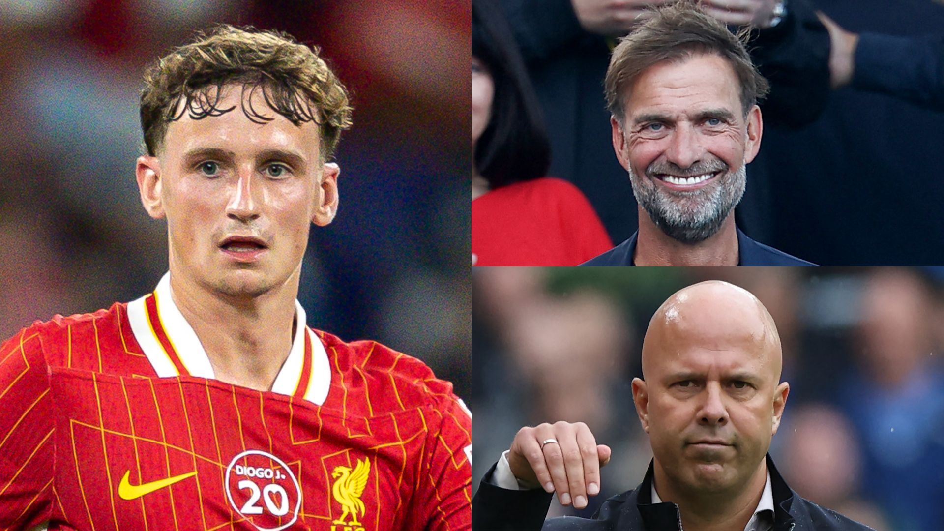 GFX Tyler Morton Jurgen Klopp Arne Slot