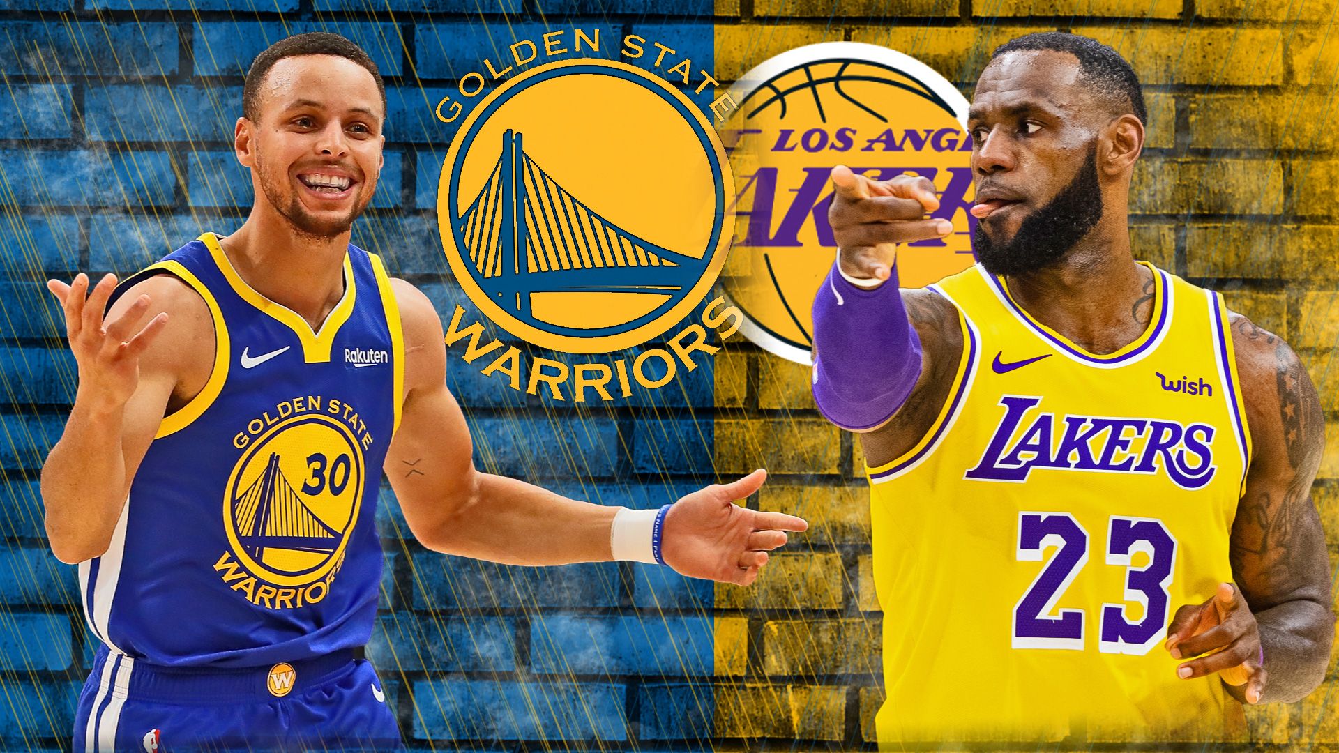 Golden State Warriors Los Angeles Lakers GFX