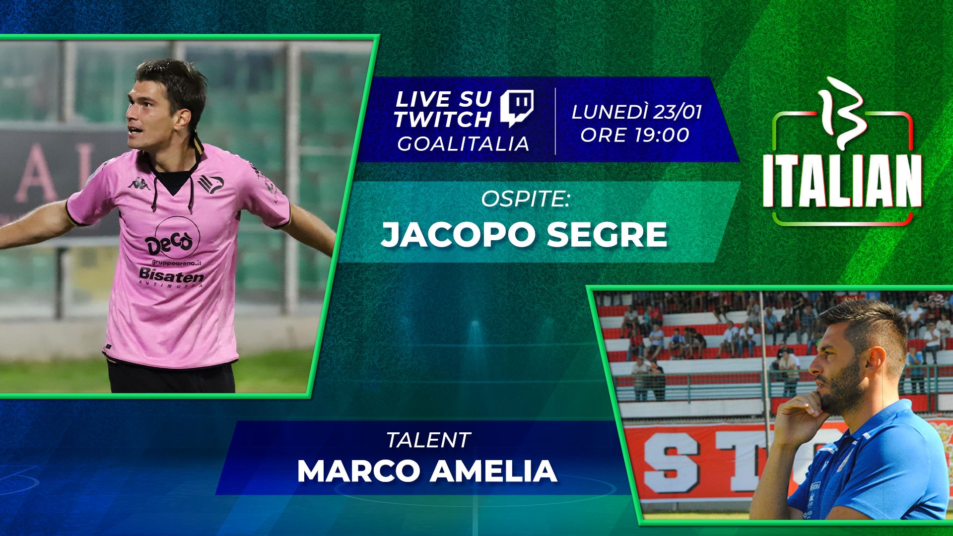 B Italian prima puntata ospite Jacopo Segre