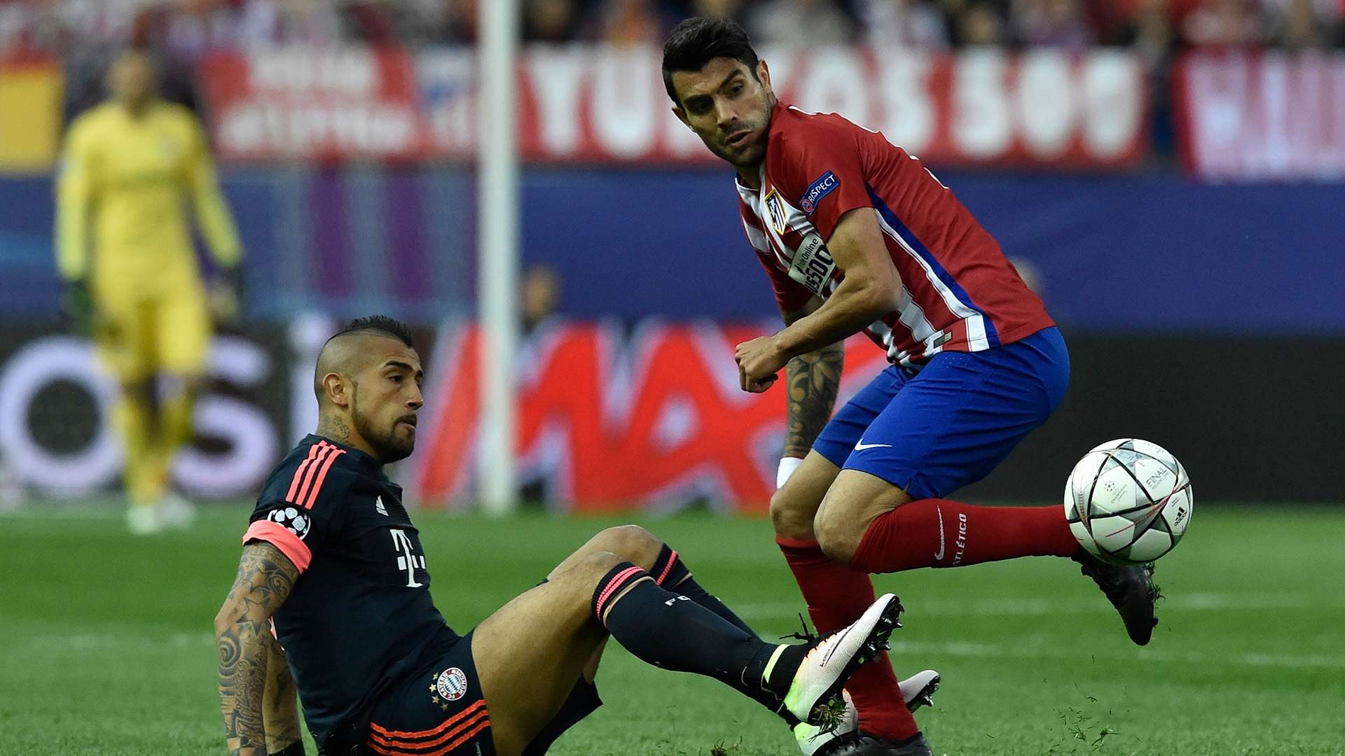 Arturo Vidal Augusto Fernández Atletico Madrid Bayern Munich 270416