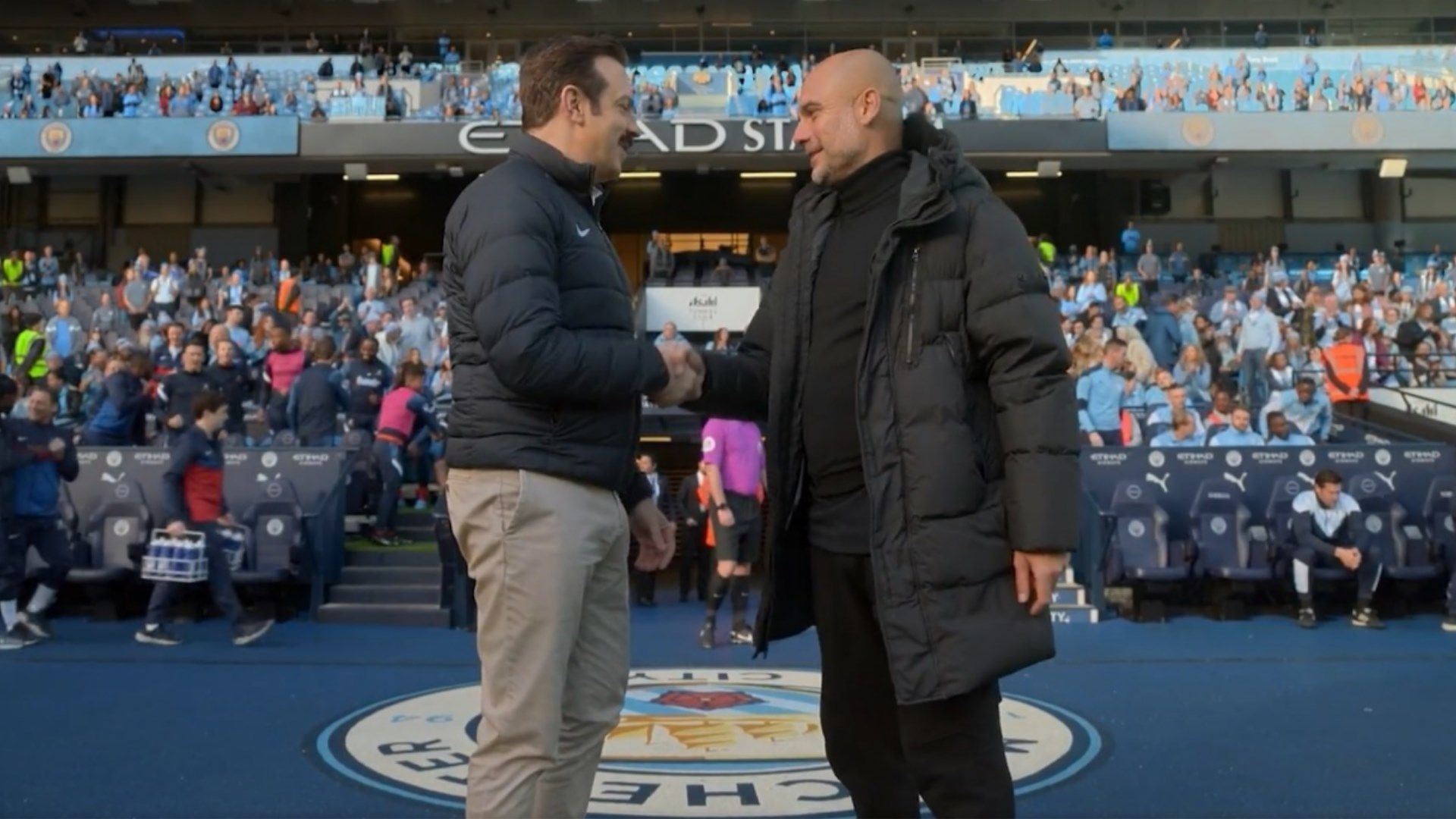 Pep Guardiola & Ted Lasso 