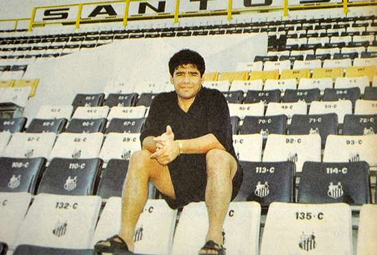 Maradona Santos Vila Belmiro