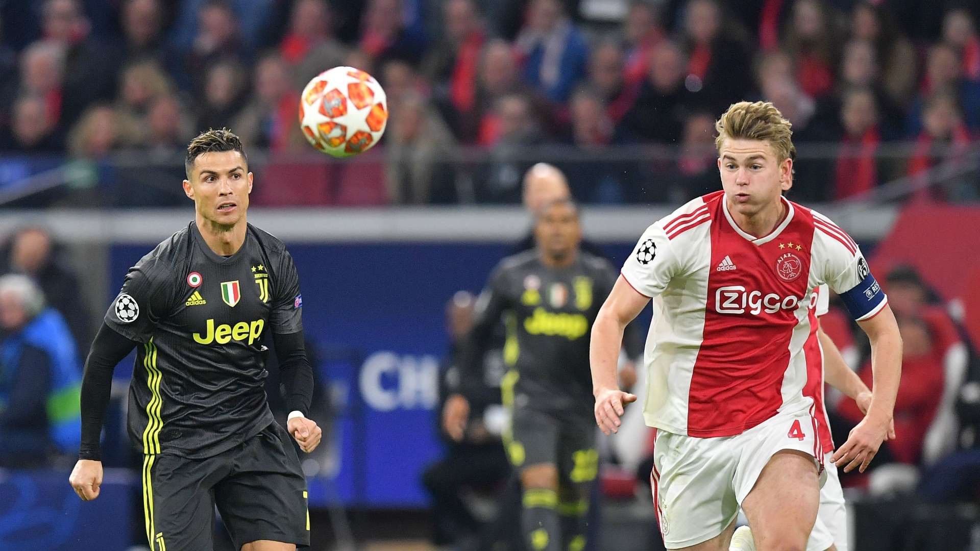 Matthijs de Ligt Cristiano Ronaldo Ajax - Juventus 04102019