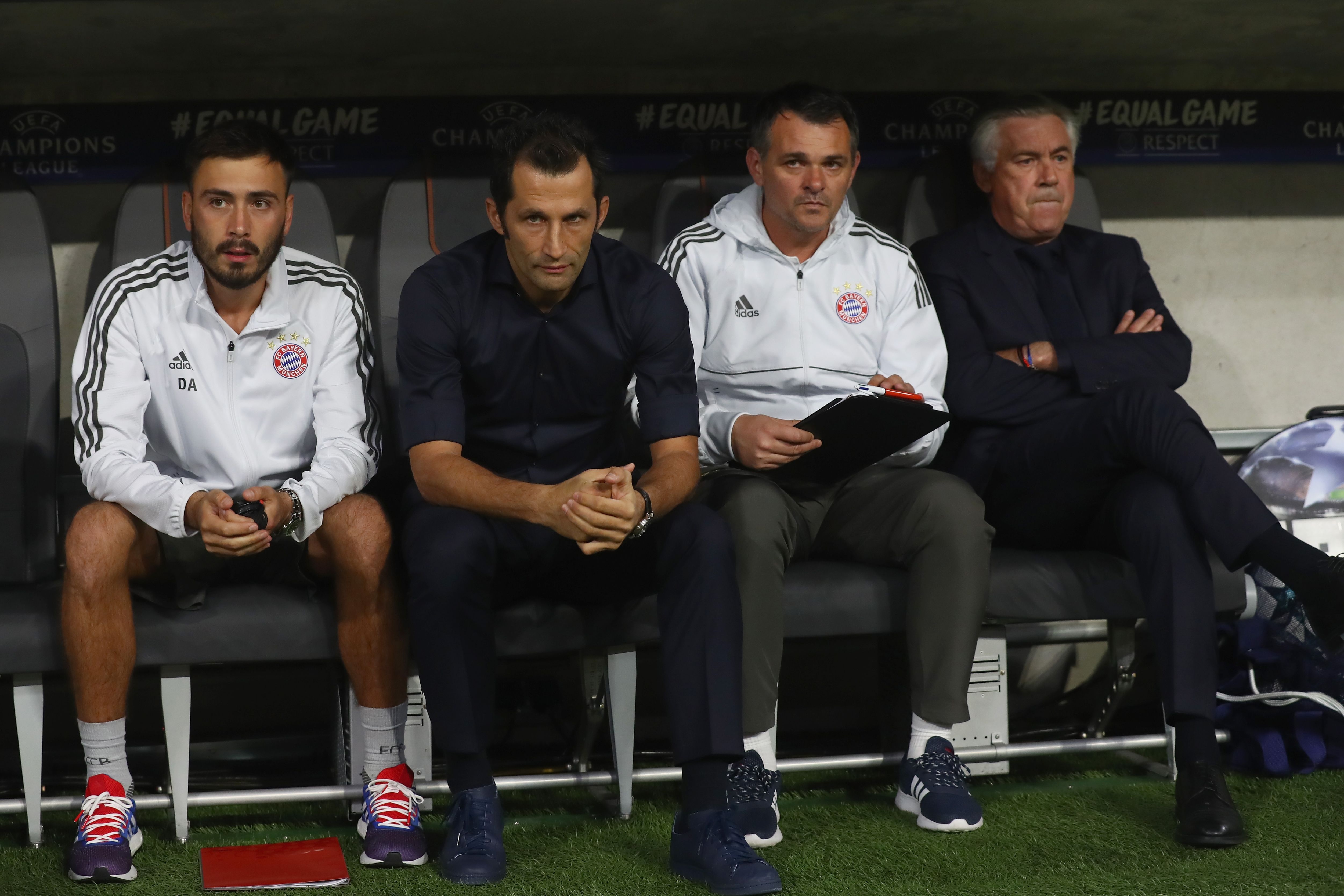 *NO GAL* Carlo Ancelotti Hasan Salihamidzic FC Bayern Anderlecht