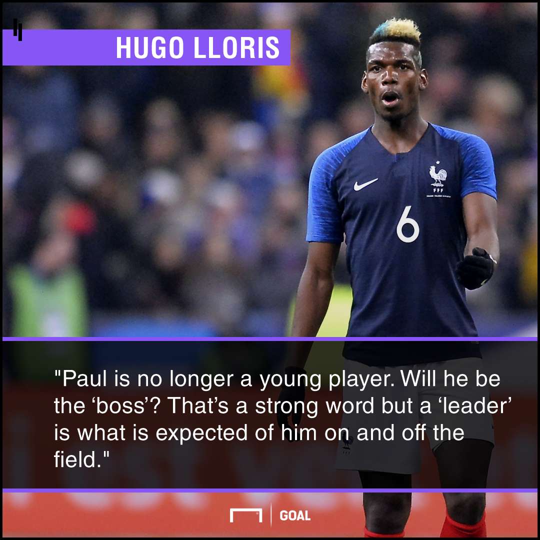 Paul Pogba France leader Hugo Lloris