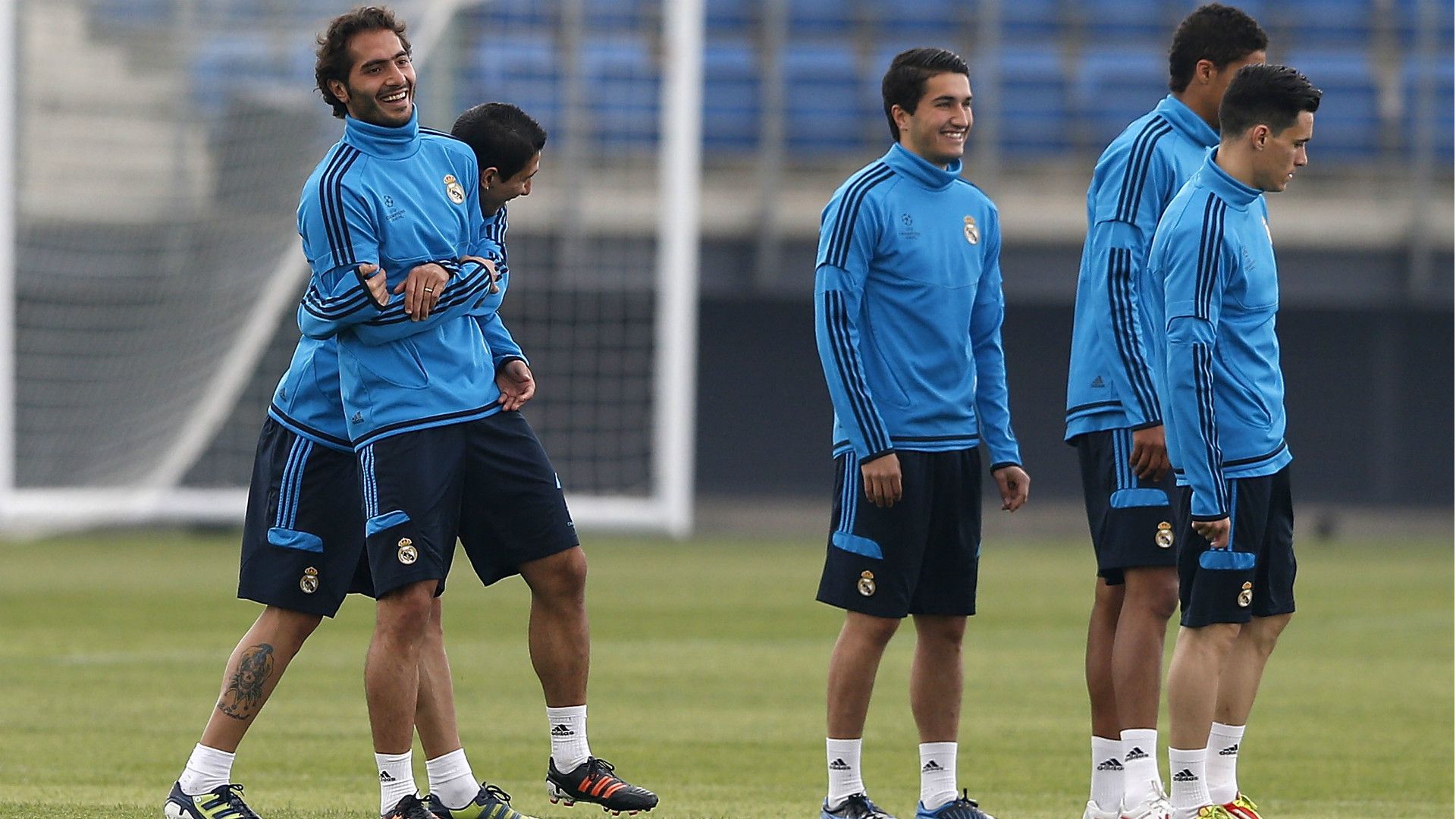 Hamit Altintop Angel Di Maria Real Madrid training 2012