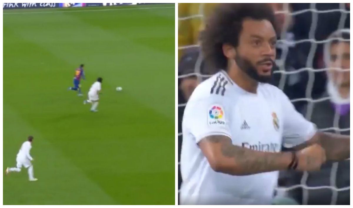 MARCELO MESSI REAL MADRID BARCELONA TACKLING GFX