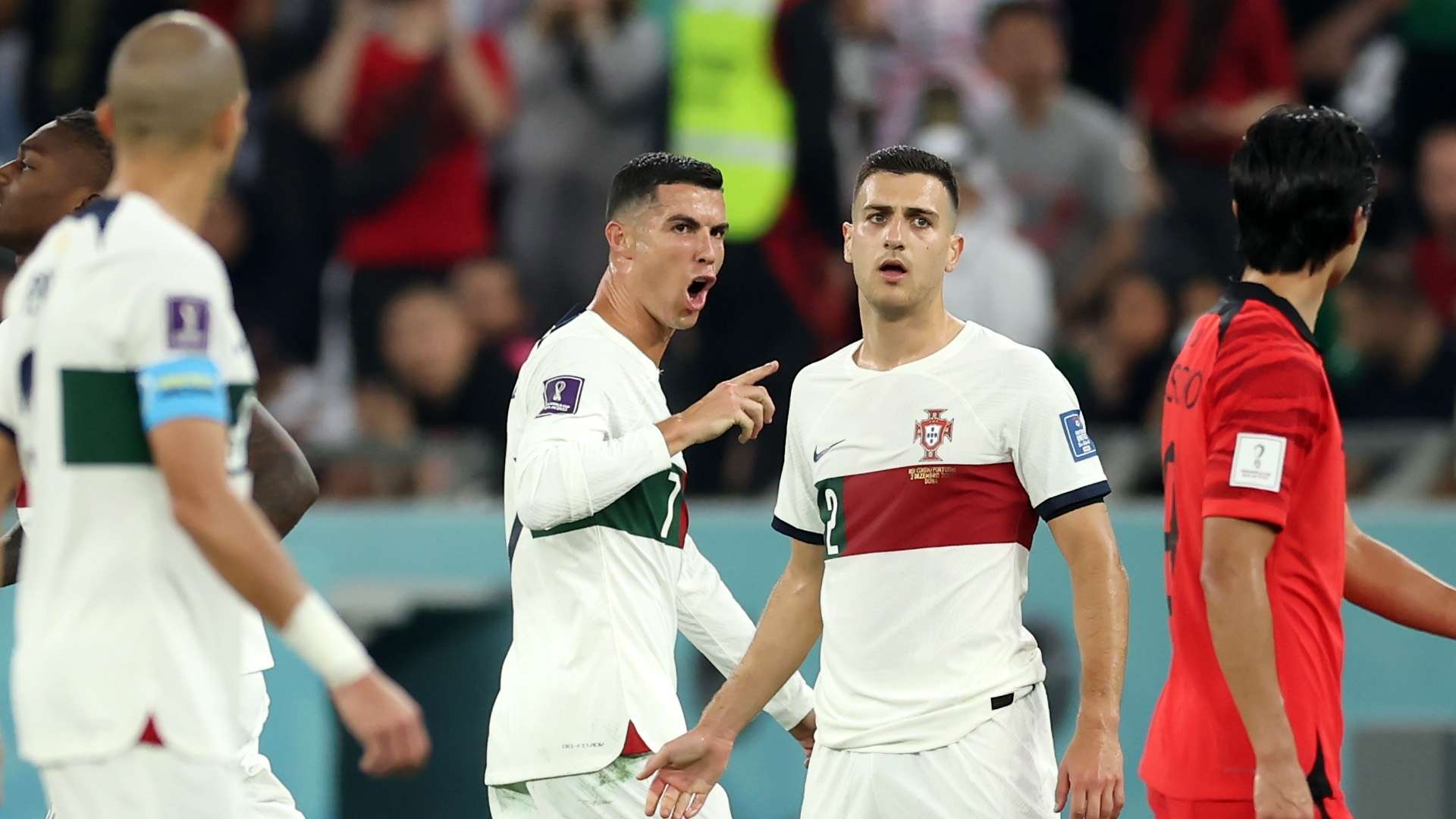 Ronaldo reaction South Korea World Cup 2022