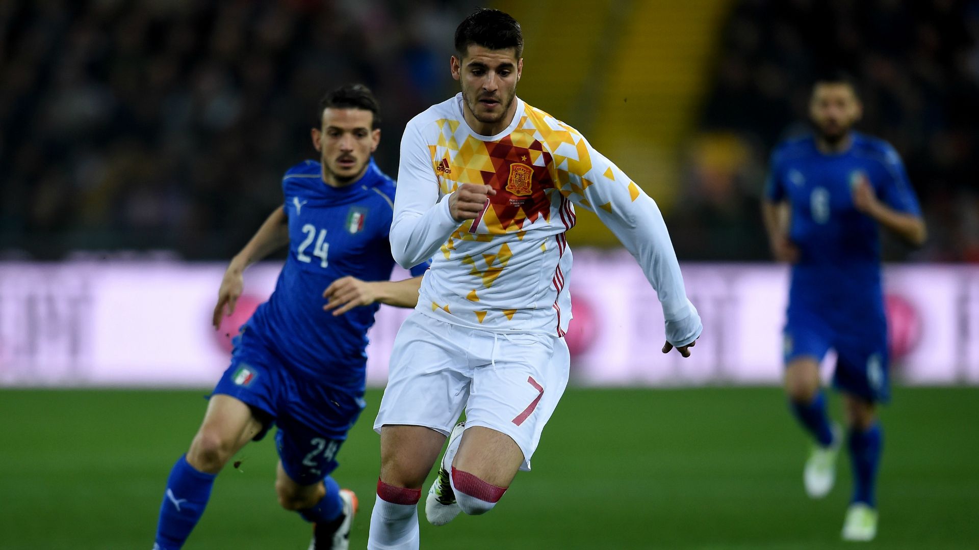 Alessandro Florenzi Alvaro Morata Italy Spain