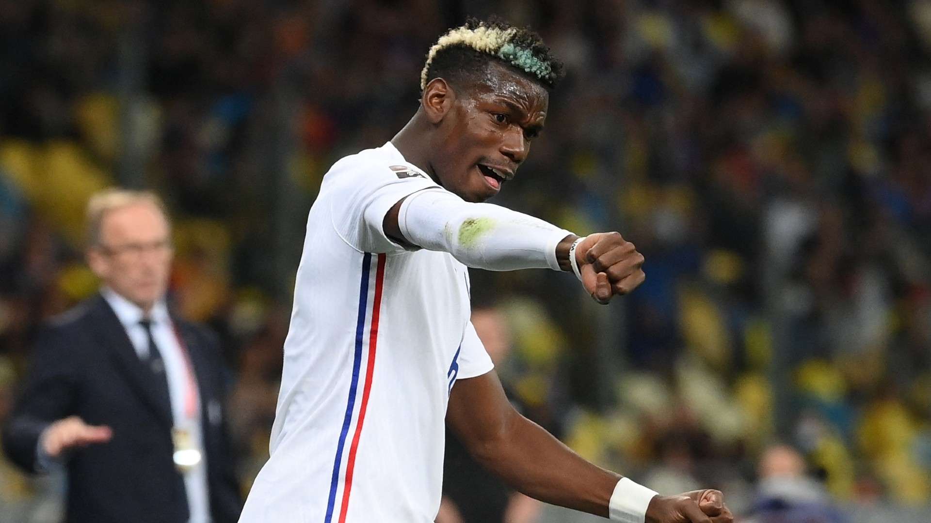 Paul Pogba Ukraine vs France 2022 World Cup qualifier