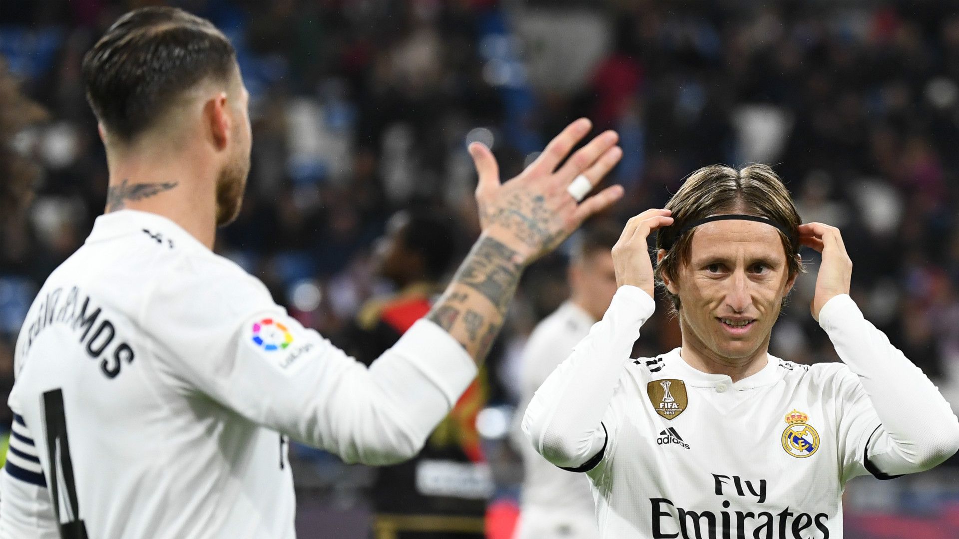 MODRIC SERGIO RAMOS REAL MADRID RAYO VALLECANO LALIGA