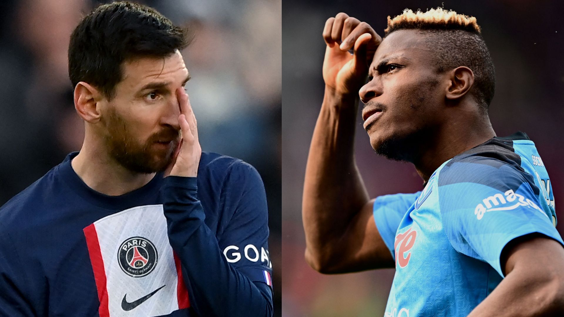 Lionel Messi Victor Osimhen