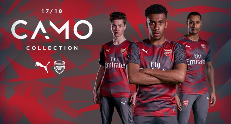 Arsenal Camo Shirt 17 18
