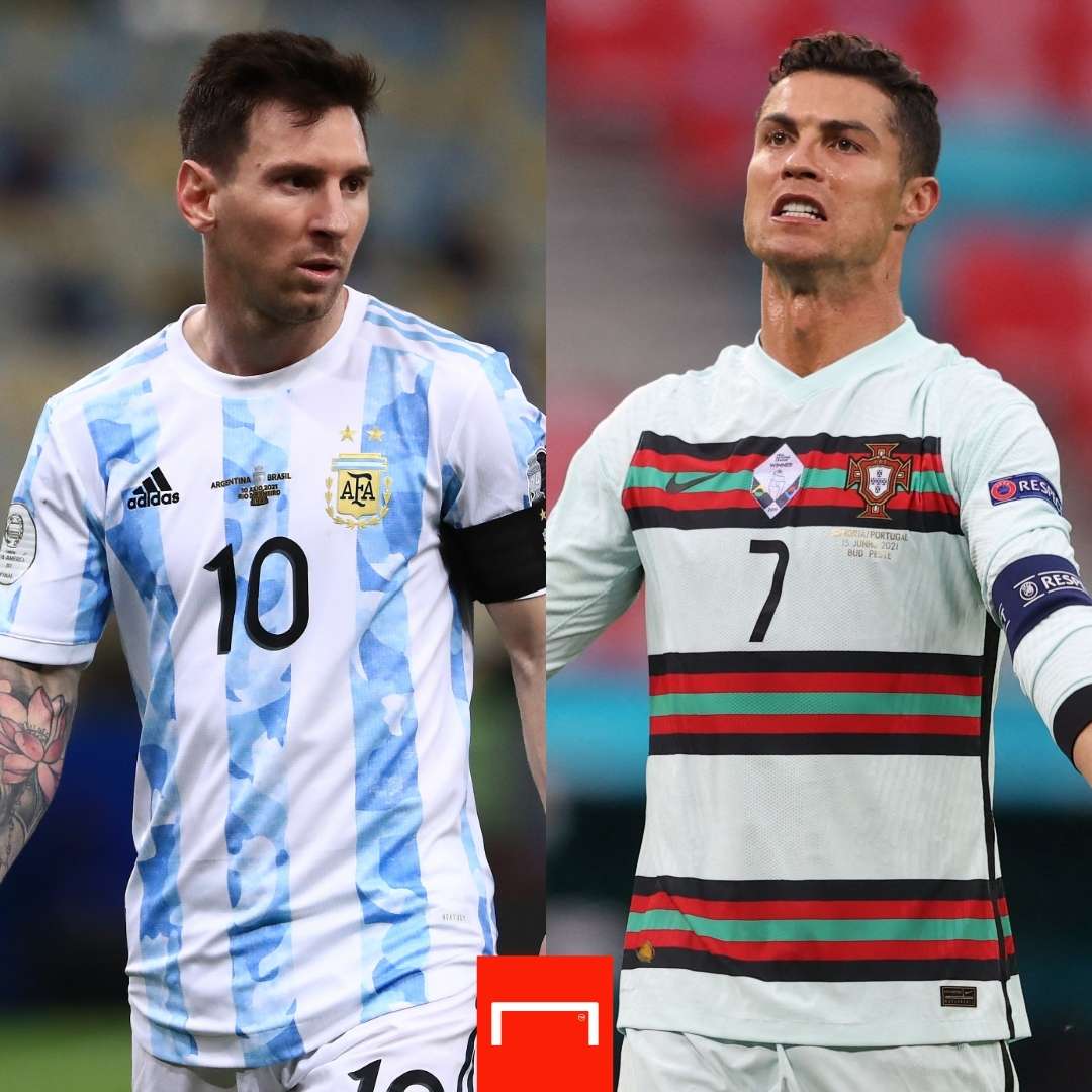 Lionel Messi Cristiano Ronaldo Argentina Portugal GOAL50 GFX