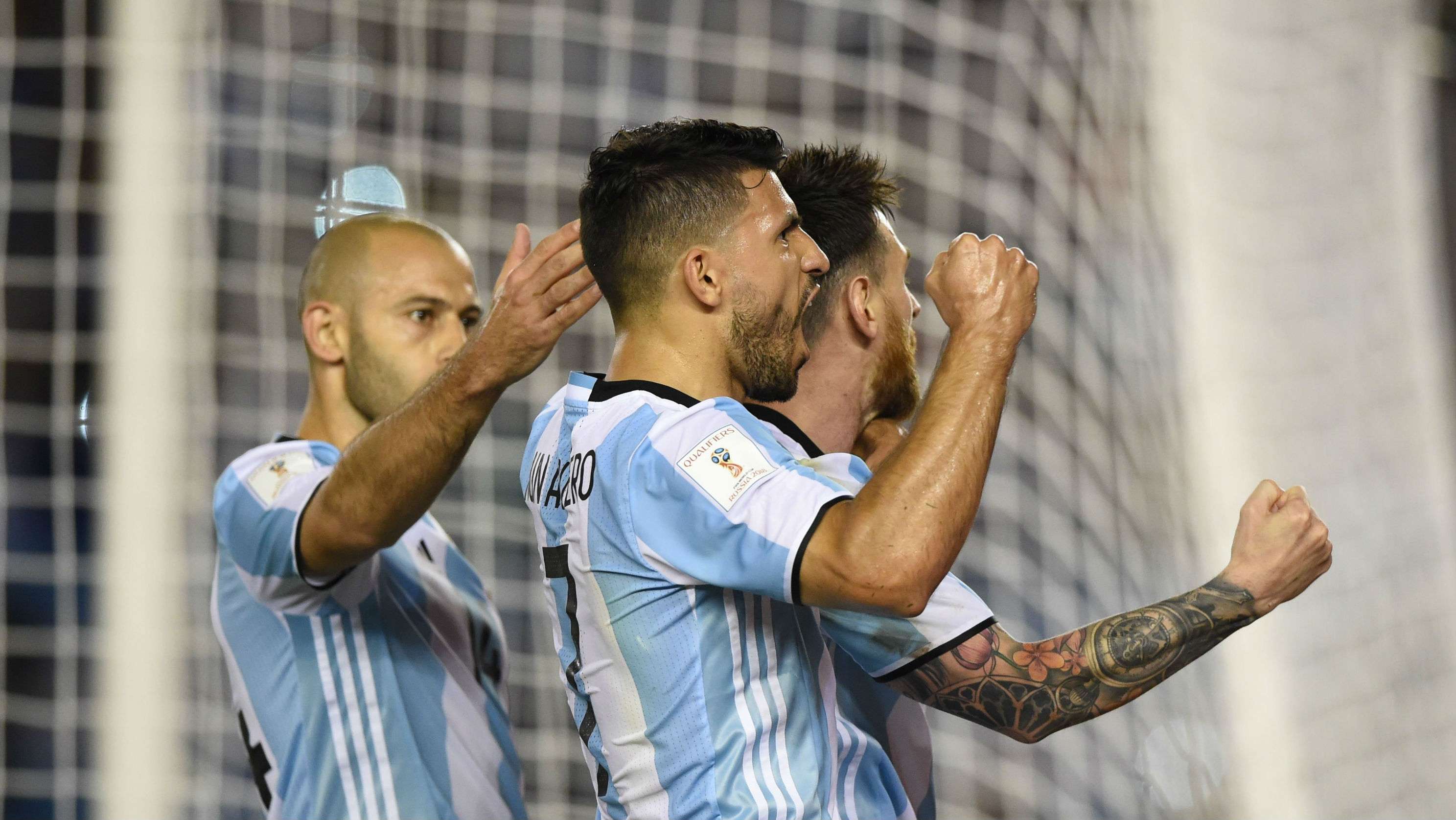 Sergio Aguero Lionel Messi Argentina