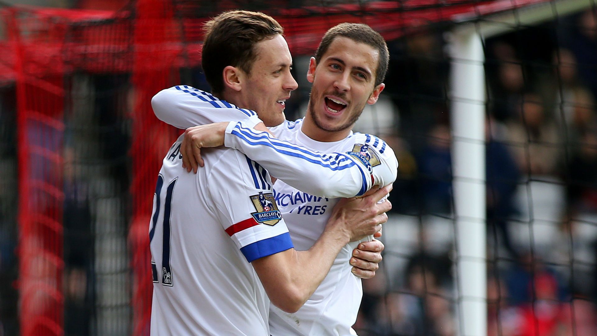 Nemanja Matic and Eden Hazard - cropped