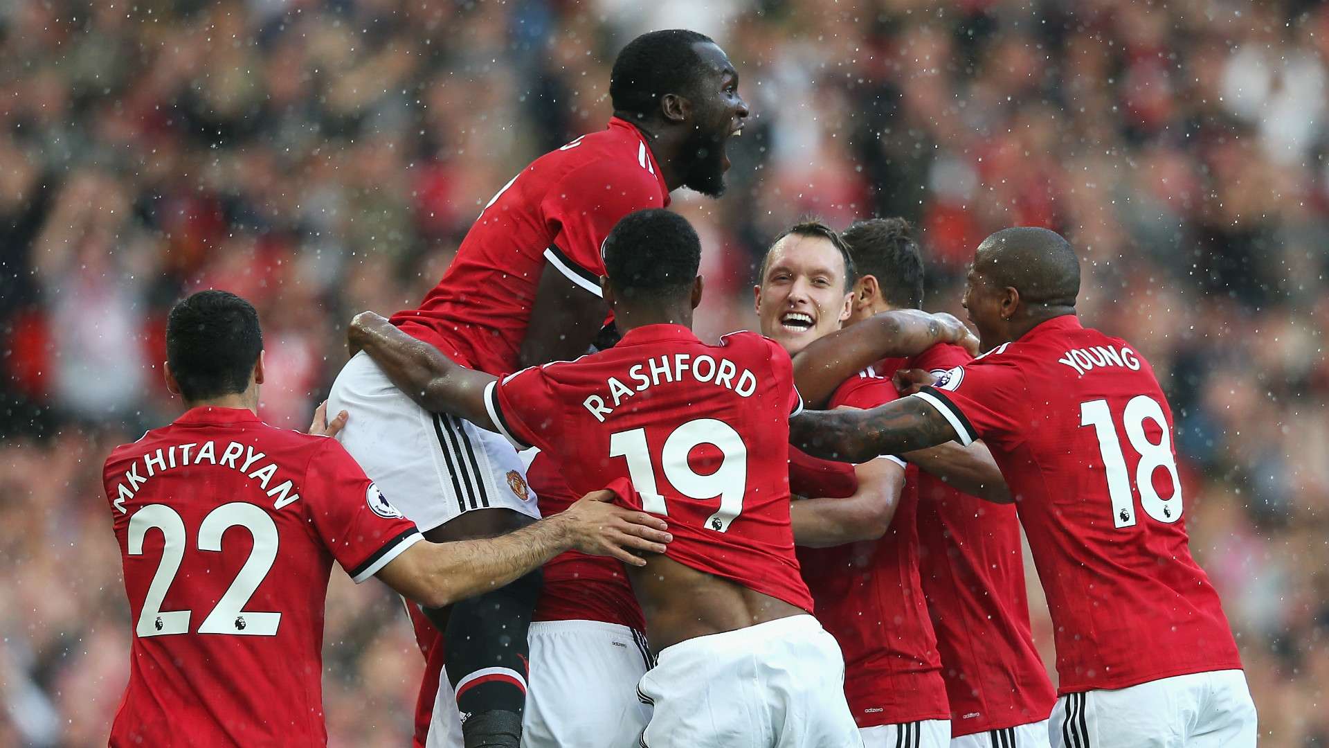 Manchester United celebrate