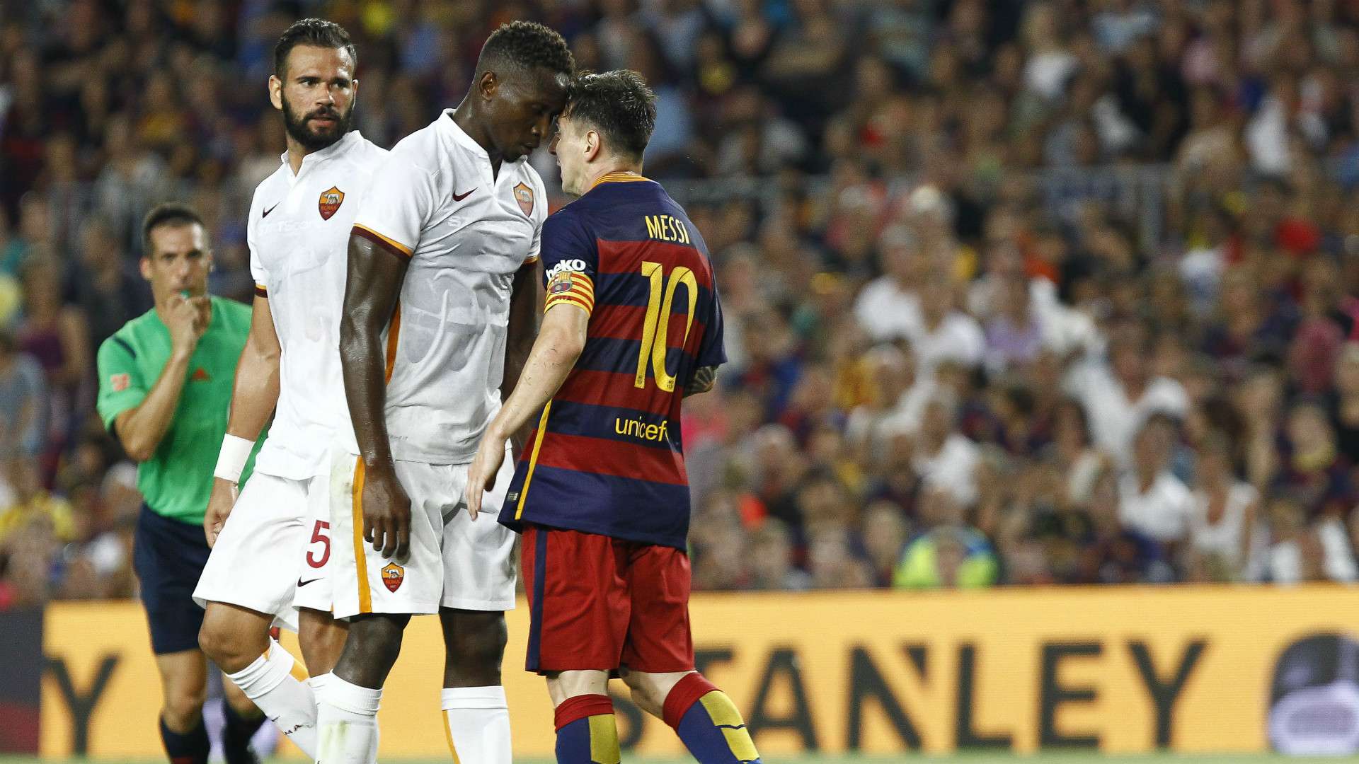 Messi Mbiwa Barcelona Roma Gamper 060815