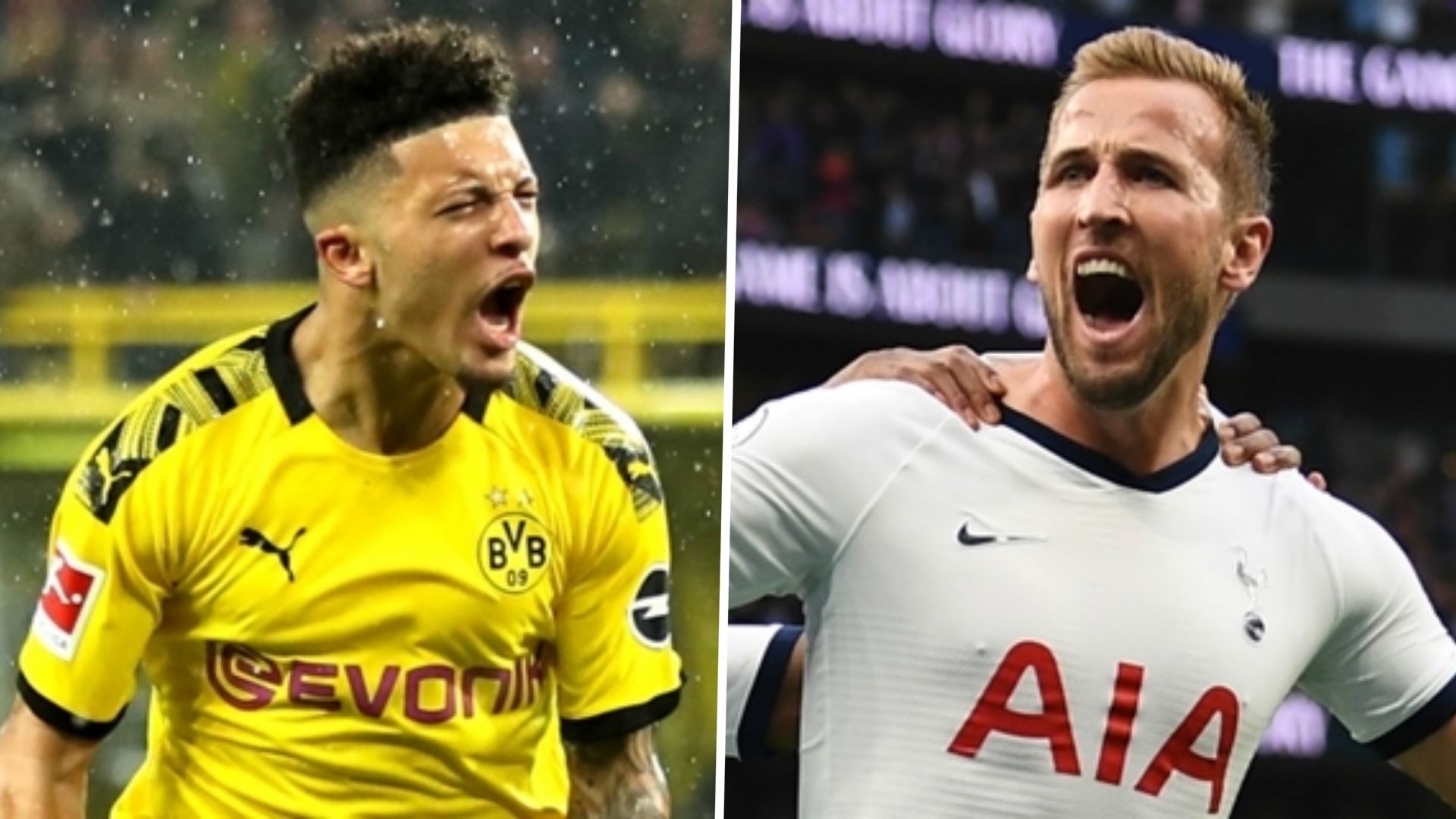 Jadon Sancho Harry Kane