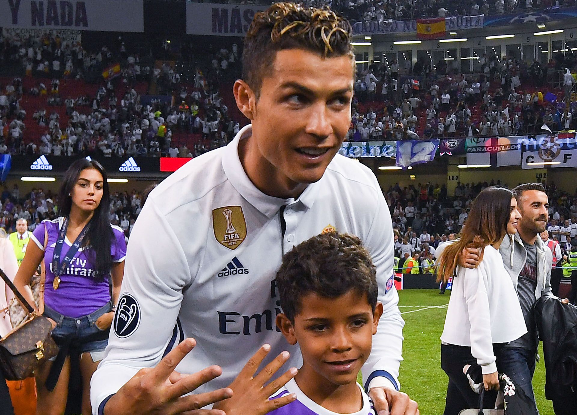 Cristiano Ronaldo hijo Real Madrid Champions League