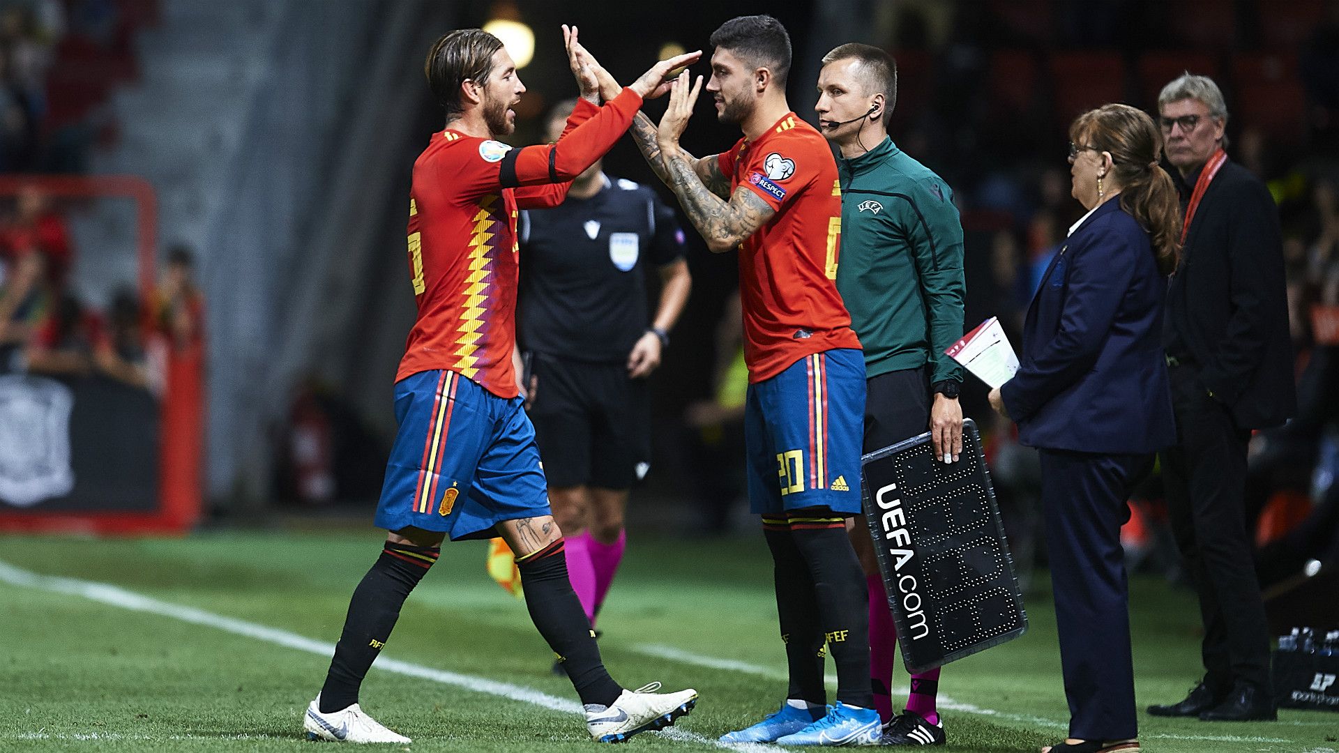 Unai Nunez Sergio Ramos Spain 2019