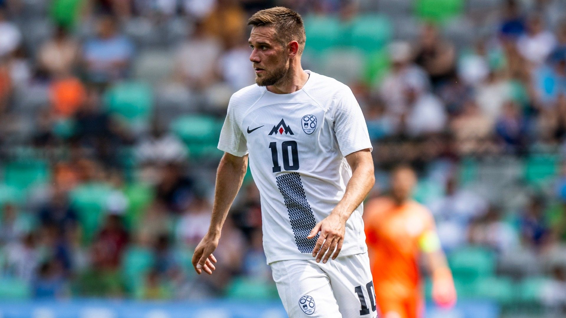 Timi Max Elsnik of Slovenia runs 