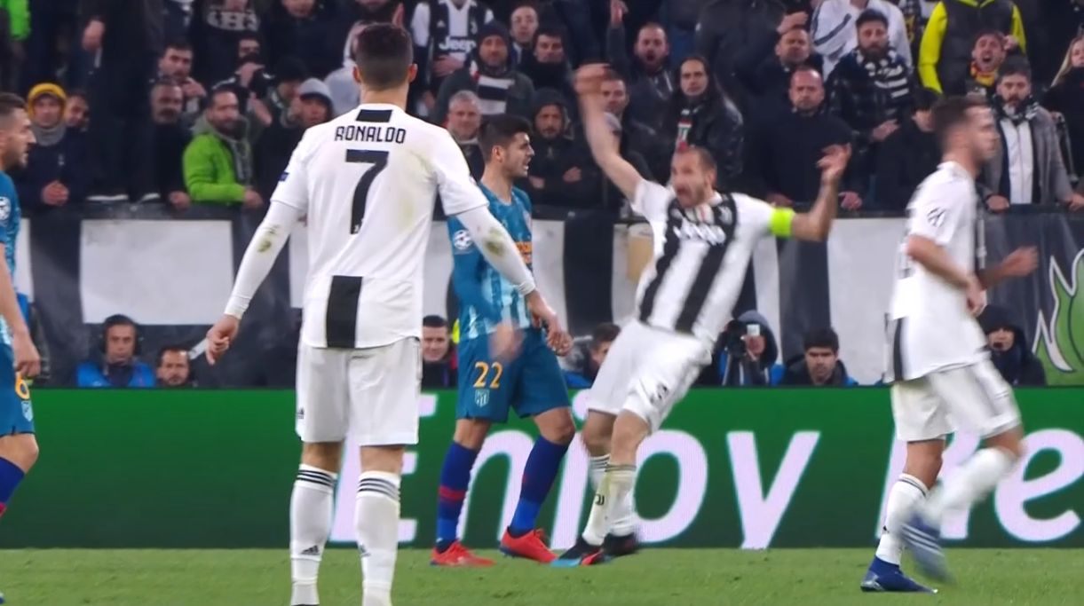 Chiellini Juventus Morata