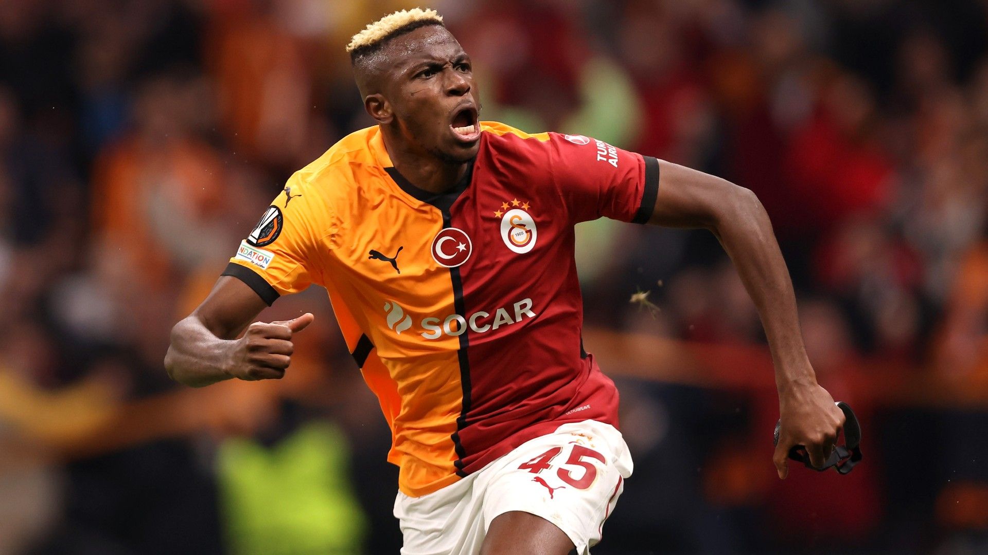 Victor Osimhen of Galatasaray celebrates