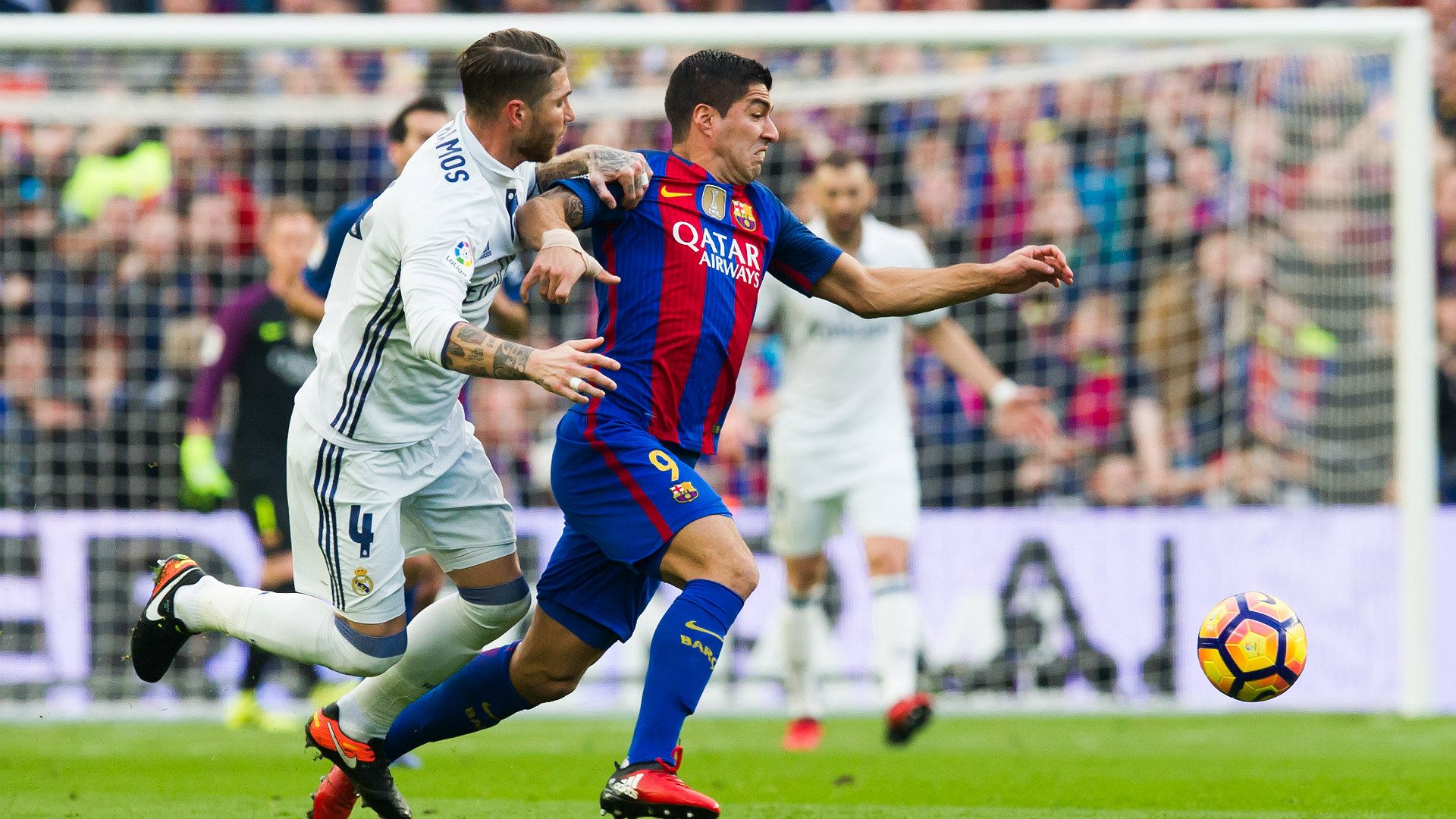 Sergio Ramos Luis Suarez Barcelona Real Madrid Clasico