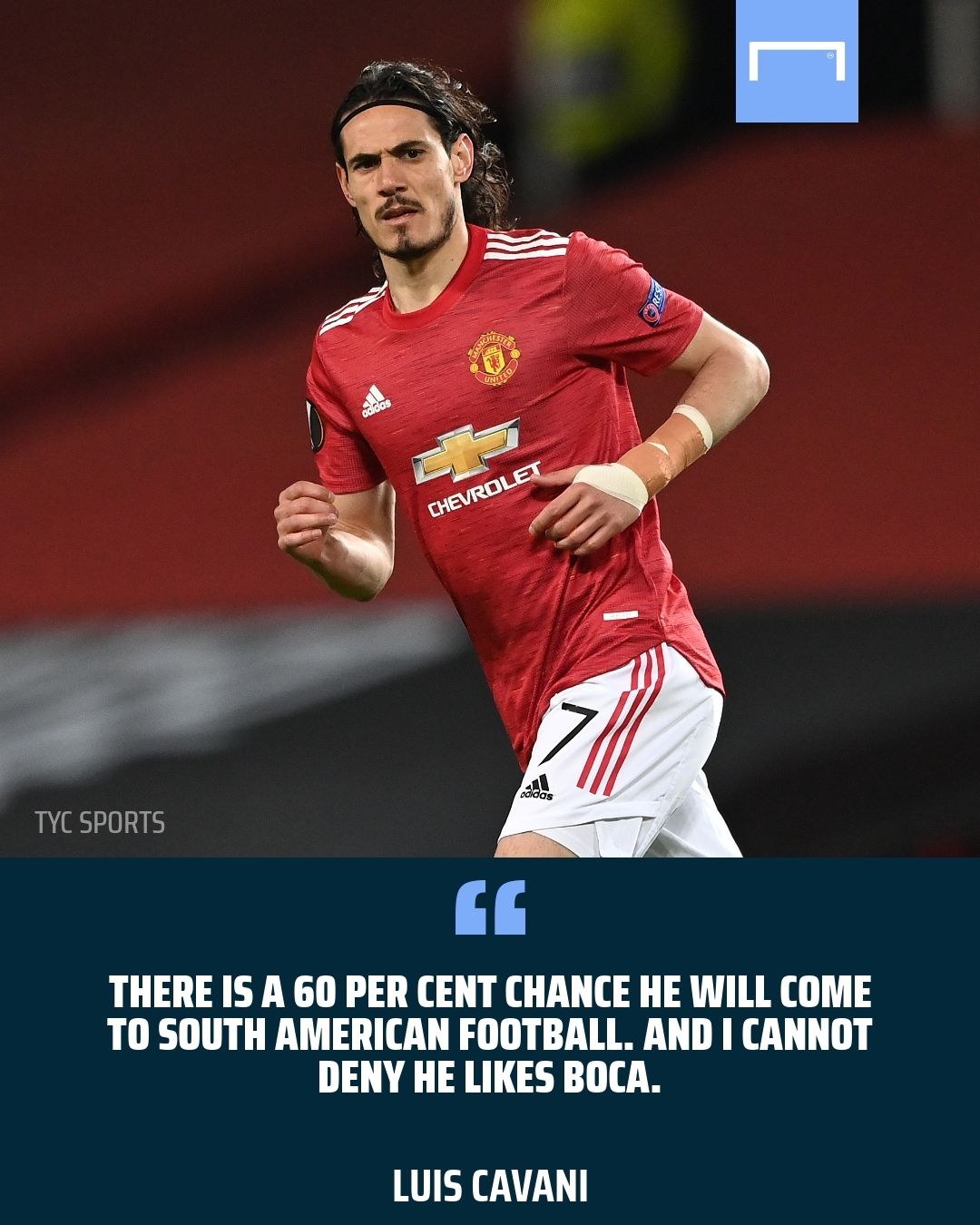 Edinson Cavani Manchester United Boca Juniors GFX