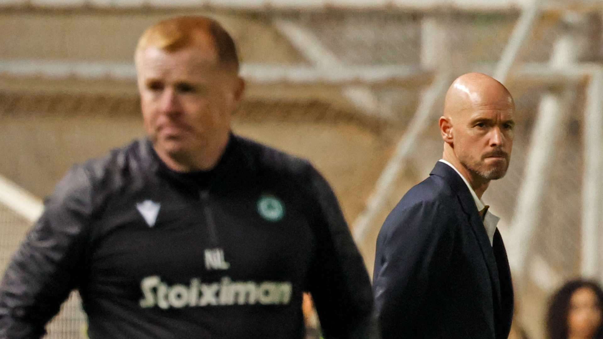 20221006 Neil Lennon Erik ten Hag