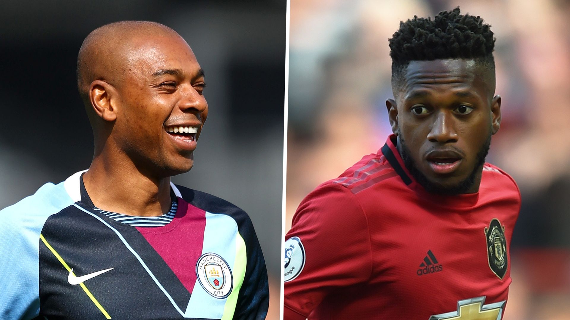 Fernandinho, Man City and Fred, Man Utd