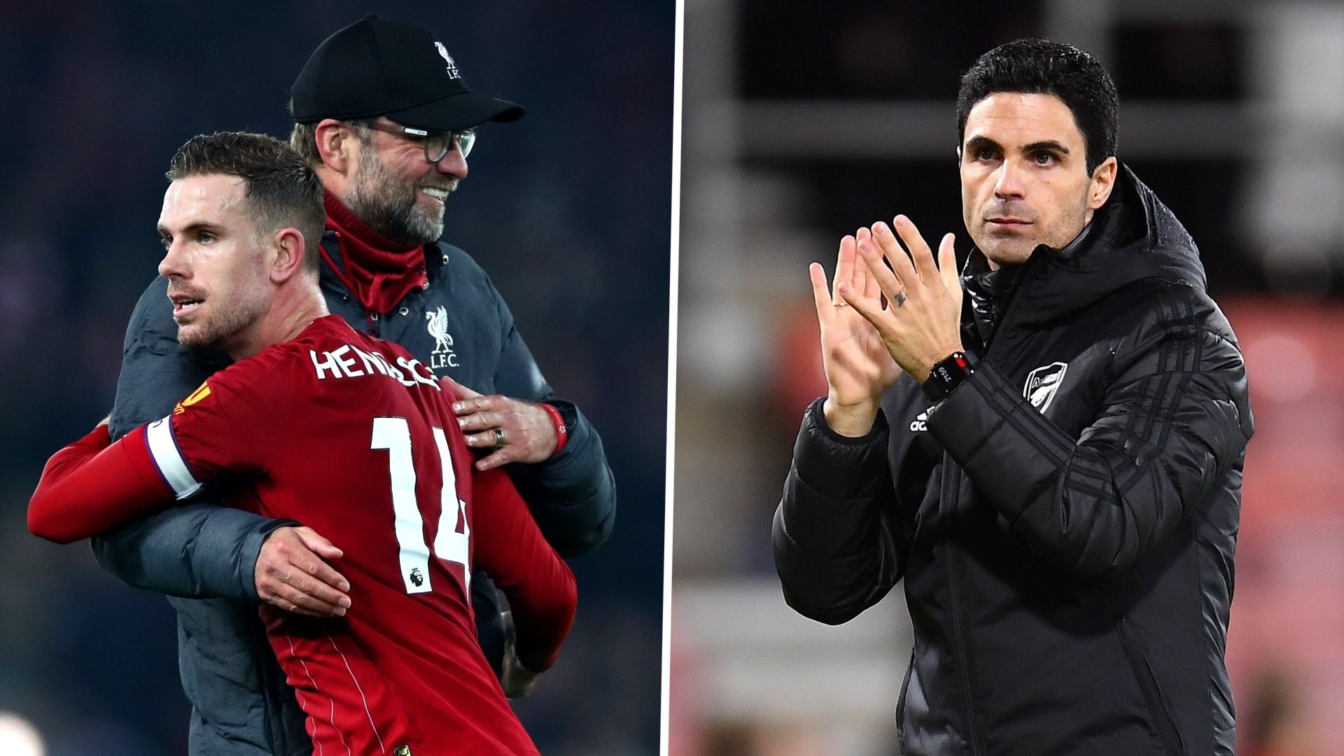 Klopp/Arteta split 2019-20