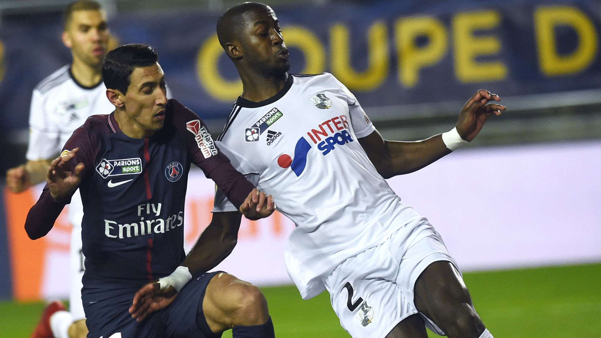 Angel Di Maria Prince De Gouano Amiens PSG Coupe de la Ligue 10012018