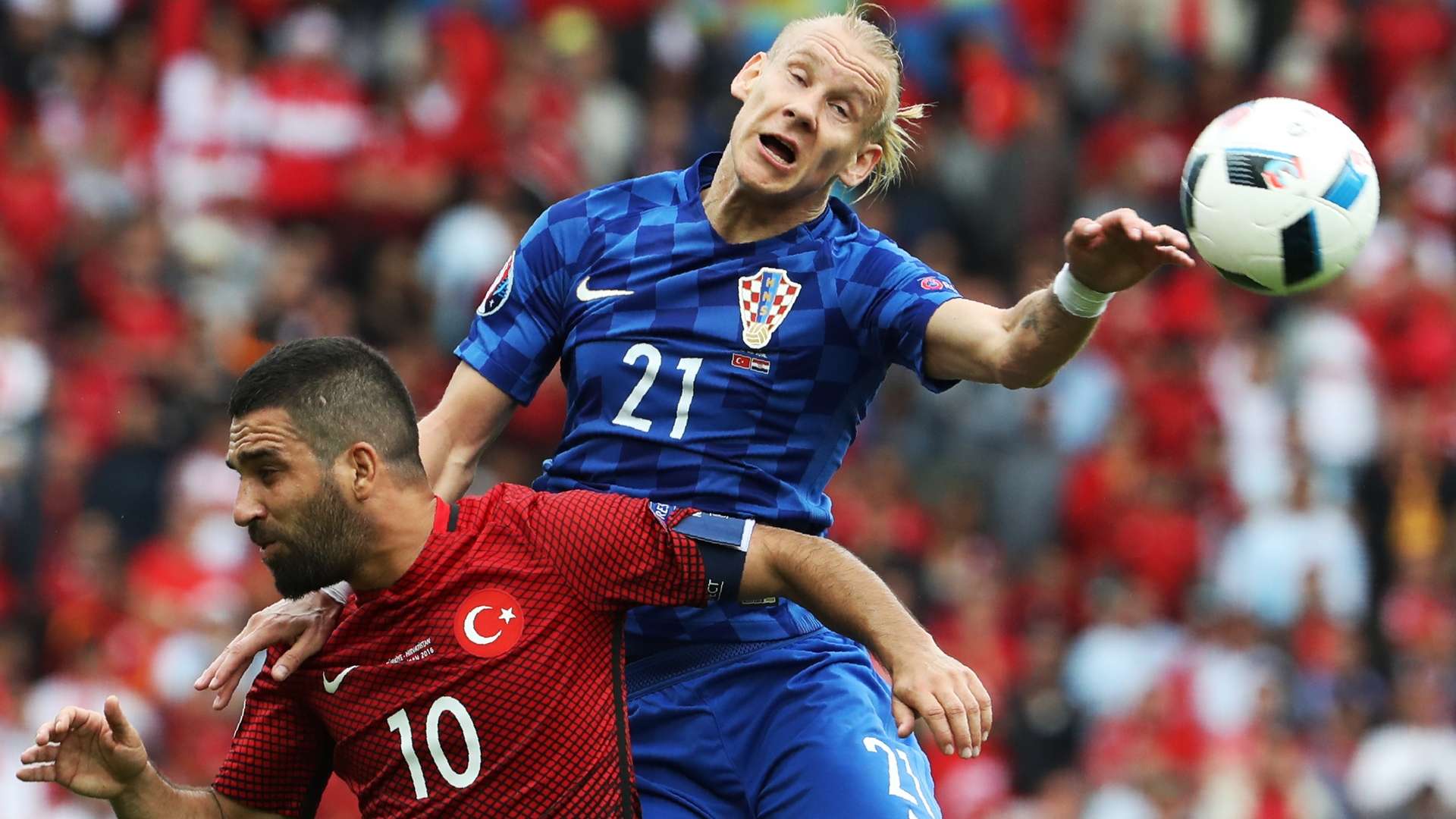 Arda Turan Domagoj Vida Turkey Croatia 06122016