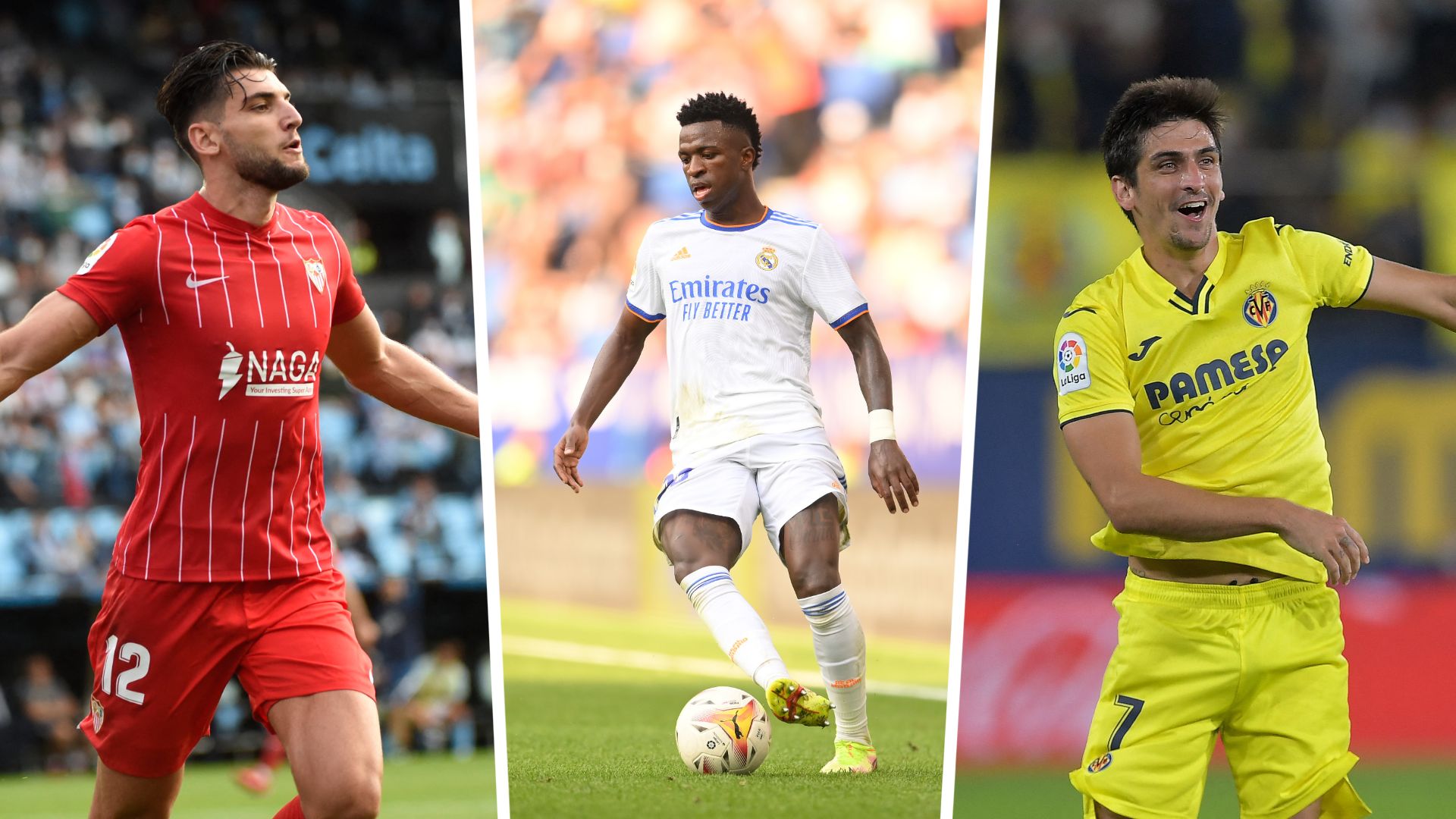 Rafa Mir, Vinicius y Gerard Moreno