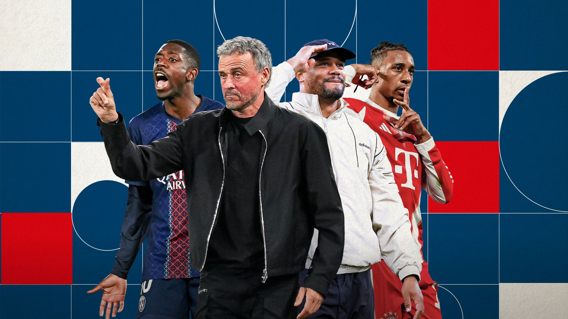 Dembele, Enrique, Kompany, Olise